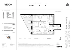 3 pokoje, mieszkanie 71,92 m², piętro 6, oferta nr A.M.48, VIDOK Apartamenty, Katowice, Śródmieście, ul. Kozielska