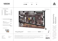 4 pokoje, mieszkanie 105,01 m², piętro 9, oferta nr A.M.68, VIDOK Apartamenty, Katowice, Śródmieście, ul. Kozielska