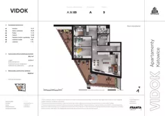 4 pokoje, mieszkanie 101,50 m², piętro 9, oferta nr A.M.69, VIDOK Apartamenty, Katowice, Śródmieście, ul. Kozielska