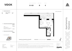 1 pokój, mieszkanie 27,85 m², piętro 6, oferta nr B.M.52, VIDOK Apartamenty, Katowice, Śródmieście, ul. Kozielska
