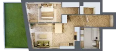 2 pokoje, apartament 50,16 m², parter, oferta nr A10, Drago, Kraków, Bronowice, Górka Narodowa, ul. Stefana Banacha