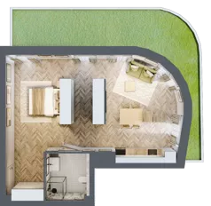 1 pokój, apartament 58,68 m², parter, oferta nr A1, Drago, Kraków, Bronowice, Górka Narodowa, ul. Stefana Banacha
