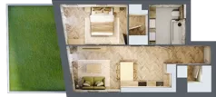 2 pokoje, apartament 47,17 m², parter, oferta nr A9, Drago, Kraków, Bronowice, Górka Narodowa, ul. Stefana Banacha