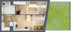 2 pokoje, mieszkanie 46,47 m², parter, oferta nr A5, Drago, Kraków, Bronowice, Górka Narodowa, ul. Stefana Banacha