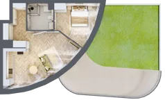 2 pokoje, apartament 49,45 m², parter, oferta nr A6, Drago, Kraków, Bronowice, Górka Narodowa, ul. Stefana Banacha