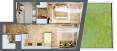 2 pokoje, mieszkanie 47,42 m², parter, oferta nr A4, Drago, Kraków, Bronowice, Górka Narodowa, ul. Stefana Banacha