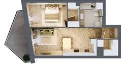 2 pokoje, apartament 47,38 m², piętro 1, oferta nr A21, Drago, Kraków, Bronowice, Górka Narodowa, ul. Stefana Banacha