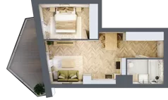 2 pokoje, mieszkanie 37,76 m², piętro 1, oferta nr A23, Drago, Kraków, Bronowice, Górka Narodowa, ul. Stefana Banacha