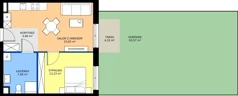 2 pokoje, mieszkanie 46,46 m², piętro 1, oferta nr M101NP, Bulwary Nideckiego, Oświęcim, ul. Andrzeja Nideckiego