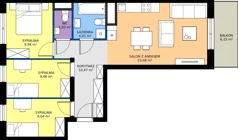 4 pokoje, mieszkanie 68,75 m², piętro 4, oferta nr M113, Zagórskie Tarasy, Sosnowiec, Zagórze, ul. Romana Dmowskiego 13D