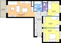 4 pokoje, mieszkanie 78,19 m², piętro 4, oferta nr M139, Zagórskie Tarasy, Sosnowiec, Zagórze, ul. Romana Dmowskiego 13D