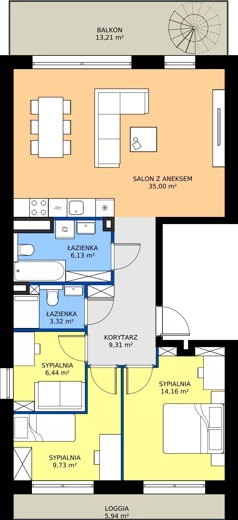 4 pokoje, mieszkanie 84,09 m², piętro 1, oferta nr 8.M2, Dolina Krasowa 6, Krzeszowice, ul. Krasowa