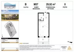 1 pokój, mieszkanie 29,92 m², piętro 1, oferta nr M68, Bulwary Nideckiego, Oświęcim, ul. Andrzeja Nideckiego