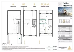 3 pokoje, mieszkanie 66,13 m², piętro 2, oferta nr 10.M2, Dolina Krasowa 6, Krzeszowice, ul. Krasowa