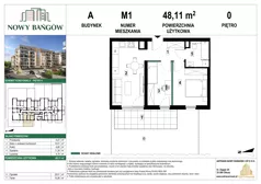 3 pokoje, mieszkanie 48,65 m², piętro 4, oferta nr 2BM43, Nowy Bańgów Etap 2, Siemianowice Śląskie, Przełajka, ul. Bańgowska