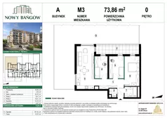 4 pokoje, mieszkanie 73,72 m², piętro 1, oferta nr 2AM12, Nowy Bańgów Etap 2, Siemianowice Śląskie, Przełajka, ul. Bańgowska
