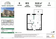 2 pokoje, mieszkanie 30,82 m², piętro 2, oferta nr 2BM19, Nowy Bańgów Etap 2, Siemianowice Śląskie, Przełajka, ul. Bańgowska