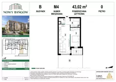 2 pokoje, mieszkanie 43,61 m², piętro 3, oferta nr 2BM30, Nowy Bańgów Etap 2, Siemianowice Śląskie, Przełajka, ul. Bańgowska