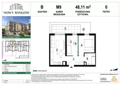 3 pokoje, mieszkanie 48,65 m², piętro 4, oferta nr 2BM43, Nowy Bańgów Etap 2, Siemianowice Śląskie, Przełajka, ul. Bańgowska