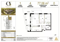 4 pokoje, mieszkanie 77,06 m², piętro 1, oferta nr 1.M16, Osiedle Saturna, Czeladź, ul. Karola Wilhelma Scheiblera
