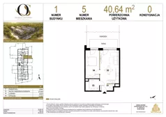 2 pokoje, mieszkanie 40,45 m², piętro 1, oferta nr 1.M14, Osiedle Saturna, Czeladź, ul. Karola Wilhelma Scheiblera
