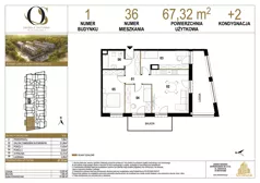 4 pokoje, mieszkanie 67,32 m², piętro 2, oferta nr 1.M36, Osiedle Saturna, Czeladź, ul. Karola Wilhelma Scheiblera