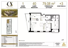 4 pokoje, mieszkanie 79,08 m², piętro 3, oferta nr 1.M40, Osiedle Saturna, Czeladź, ul. Karola Wilhelma Scheiblera