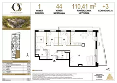 4 pokoje, mieszkanie 110,41 m², piętro 3, oferta nr 1.M44, Osiedle Saturna, Czeladź, ul. Karola Wilhelma Scheiblera