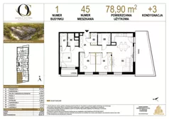 4 pokoje, mieszkanie 78,90 m², piętro 3, oferta nr 1.M45, Osiedle Saturna, Czeladź, ul. Karola Wilhelma Scheiblera