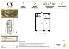 2 pokoje, mieszkanie 40,45 m², piętro 1, oferta nr 1.M14, Osiedle Saturna, Czeladź, ul. Karola Wilhelma Scheiblera