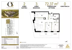 4 pokoje, mieszkanie 72,37 m², piętro 1, oferta nr 1.M15, Osiedle Saturna, Czeladź, ul. Karola Wilhelma Scheiblera