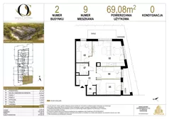 4 pokoje, mieszkanie 69,08 m², piętro 1, oferta nr 1.M22, Osiedle Saturna, Czeladź, ul. Karola Wilhelma Scheiblera