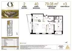 4 pokoje, mieszkanie 79,08 m², piętro 3, oferta nr 2.M40, Osiedle Saturna, Czeladź, ul. Karola Wilhelma Scheiblera