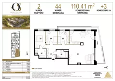 4 pokoje, mieszkanie 110,41 m², piętro 3, oferta nr 2.M44, Osiedle Saturna, Czeladź, ul. Karola Wilhelma Scheiblera