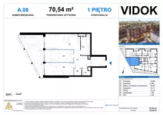 3 pokoje, apartament 70,54 m², piętro 1, oferta nr A.M.08, VIDOK Apartamenty, Katowice, Śródmieście, ul. Kozielska