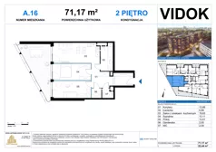 3 pokoje, mieszkanie 71,17 m², piętro 2, oferta nr A.M.16, VIDOK Apartamenty, Katowice, Śródmieście, ul. Kozielska