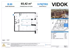 3 pokoje, apartament 65,42 m², piętro 9, oferta nr B.M.80, VIDOK Apartamenty, Katowice, Śródmieście, ul. Kozielska