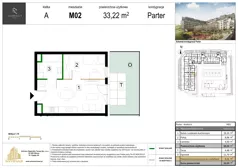 2 pokoje, mieszkanie 32,32 m², piętro 1, oferta nr M16, Zagórskie Tarasy, Sosnowiec, Zagórze, ul. Romana Dmowskiego 13D