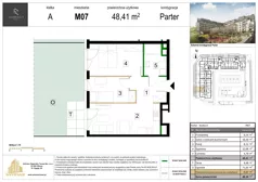 3 pokoje, mieszkanie 47,31 m², piętro 1, oferta nr M15, Zagórskie Tarasy, Sosnowiec, Zagórze, ul. Romana Dmowskiego 13D