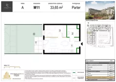 2 pokoje, mieszkanie 32,32 m², piętro 1, oferta nr M16, Zagórskie Tarasy, Sosnowiec, Zagórze, ul. Romana Dmowskiego 13D