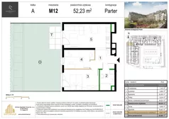 3 pokoje, mieszkanie 53,23 m², piętro 1, oferta nr M27, Zagórskie Tarasy, Sosnowiec, Zagórze, ul. Romana Dmowskiego 13D