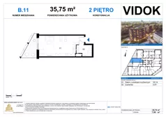 1 pokój, mieszkanie 35,75 m², piętro 2, oferta nr B.M.11, VIDOK Apartamenty, Katowice, Śródmieście, ul. Kozielska