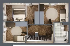 Dom 88,00 m², oferta nr 23.2 , Tesoro Golf Park 4PLEX, Pętkowice, ul. Parkowa