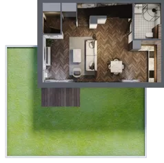 Dom i rezydencja 80,00 m², oferta nr 10.2., Tesoro Golf Park 4PLEX, Pętkowice, ul. Parkowa