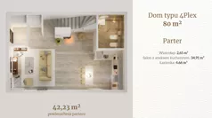 Dom i rezydencja 80,00 m², oferta nr 28.1, Tesoro Golf Park 4PLEX, Pętkowice, ul. Parkowa