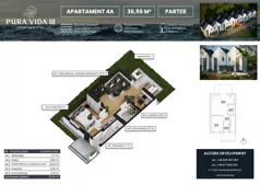 2 pokoje, apartament 36,56 m², parter, oferta nr 4A (B2/1), Pura Vida III , Gdańsk, Wyspa Sobieszewska, ul. Uzdrowiskowa