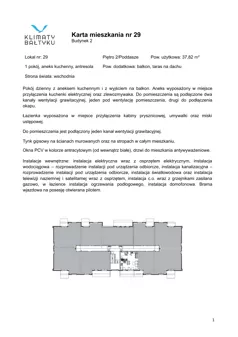 1 pokój, apartament inwestycyjny 37,82 m², piętro 2, oferta nr 29, Klimaty Bałtyku, Dziwnów, ul. Daglezji 93-94