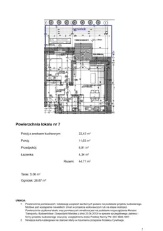 2 pokoje, apartament inwestycyjny 44,40 m², piętro 1, oferta nr 17, Klimaty Bałtyku, Dziwnów, ul. Daglezji 93-94