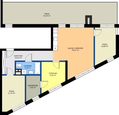 4 pokoje, mieszkanie 78,31 m², piętro 4, oferta nr 17, Światowida 61B, Warszawa, Białołęka, Tarchomin, ul. Światowida 61b