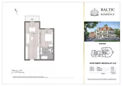 1 pokój, apartament 54,57 m², parter, oferta nr 0.02, Baltic Luxury Residence, Międzyzdroje, ul. Bohaterów Warszawy 14